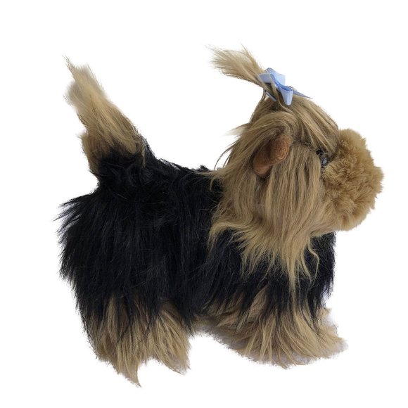 Battat Yorkshire Terrier Puppy Plush Realistic Dog Stuffed Vintage 9 Inches Tall - Picture 4 of 10